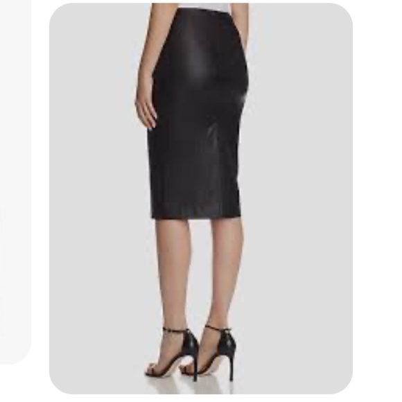 NEW Bagatelle Genuine 100% real BlackMidi LEATHER Pencil Skirts L